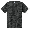 UNM Current Logos Tattoo T-shirt - Washed Black