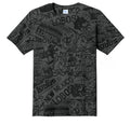 UNM Vintage Logos Tattoo T-shirt - Washed Black