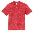 UNM Vintage Logos Tattoo T-shirt - Washed Red